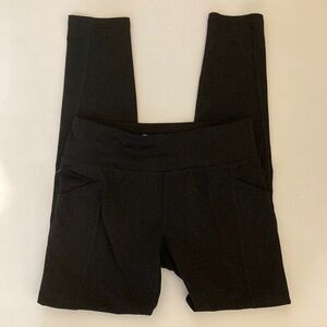 Athletic Works Girls size M 7-8 black stretch leggings